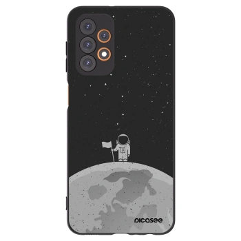 Picasee husă neagră din silicon pentru Samsung Galaxy A23 A235F 4G - Astronaut