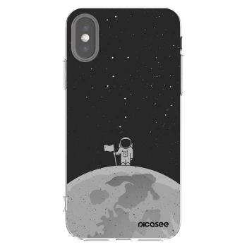 Picasee husă transparentă din silicon pentru Apple iPhone X/XS - Astronaut