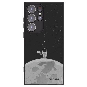 Picasee husă neagră din silicon pentru Samsung Galaxy S23 Ultra 5G - Astronaut