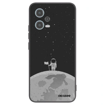 Picasee husă neagră din silicon pentru Xiaomi Redmi Note 12 5G - Astronaut