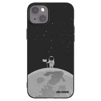 Picasee husă neagră din silicon pentru Apple iPhone 15 Plus - Astronaut
