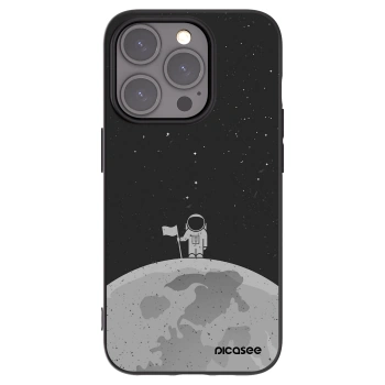 Picasee husă neagră din silicon pentru Apple iPhone 15 Pro - Astronaut