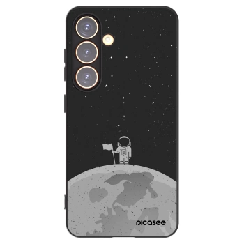 Picasee husă neagră din silicon pentru Samsung Galaxy S24 S921B 5G - Astronaut