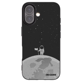 Picasee husă neagră din silicon pentru Apple iPhone 16 - Astronaut