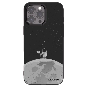 Picasee husă neagră din silicon pentru Apple iPhone 16 Pro Max - Astronaut