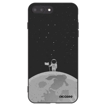 Picasee husă neagră din silicon pentru Apple iPhone 7 Plus - Astronaut