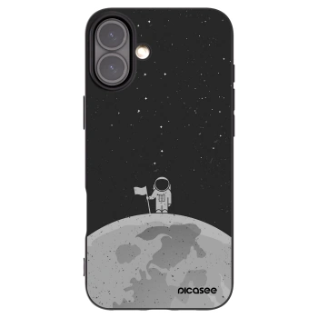 Picasee husă neagră din silicon pentru Apple iPhone 16 Plus - Astronaut