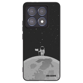 Picasee husă neagră din silicon pentru Xiaomi 14T Pro - Astronaut