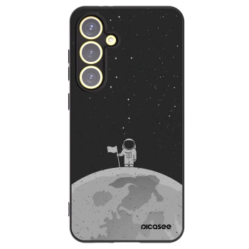 Picasee husă neagră din silicon pentru Samsung Galaxy S24 FE S721B - Astronaut