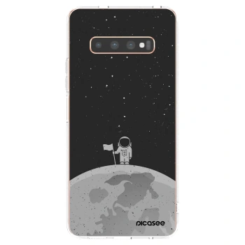 Picasee husă transparentă din silicon pentru Samsung Galaxy S10 Plus G975 - Astronaut