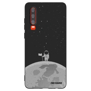 Picasee husă neagră din silicon pentru Huawei P30 - Astronaut