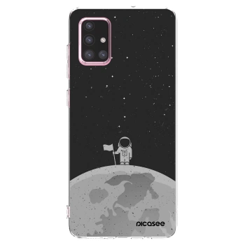 Picasee husă transparentă din silicon pentru Samsung Galaxy A71 A715F - Astronaut