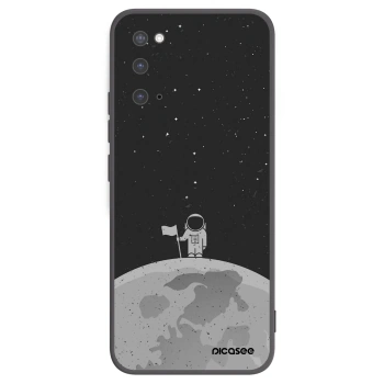 Picasee husă neagră din silicon pentru Samsung Galaxy S20 G980F - Astronaut