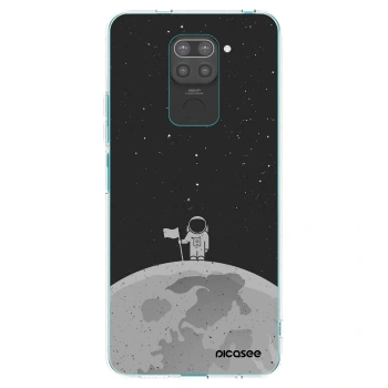 Picasee husă neagră din silicon pentru Xiaomi Redmi Note 9 - Astronaut