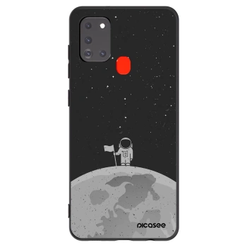 Picasee husă neagră din silicon pentru Samsung Galaxy A21s - Astronaut