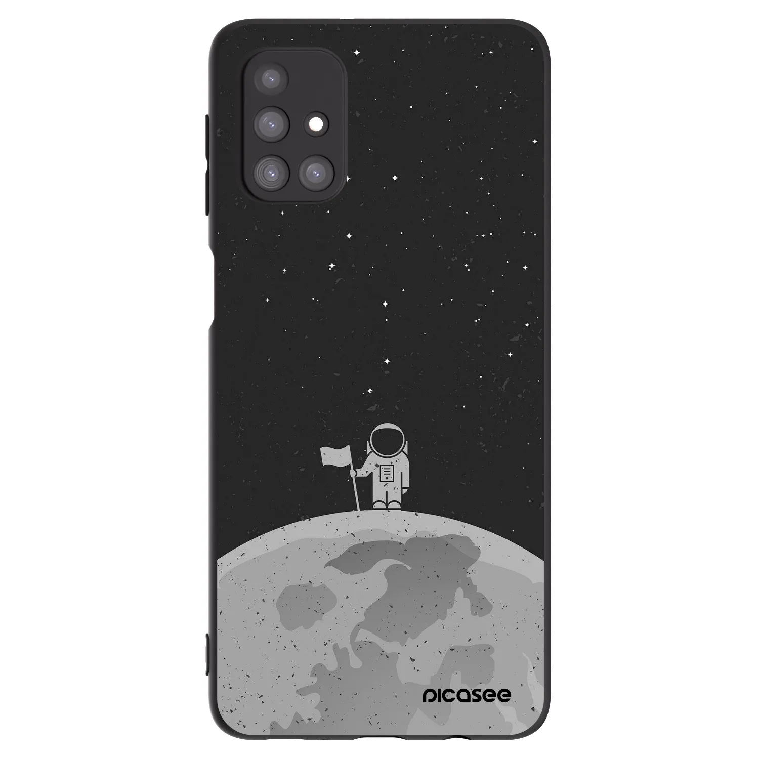 Picasee husă neagră din silicon pentru Samsung Galaxy M31s - Astronaut