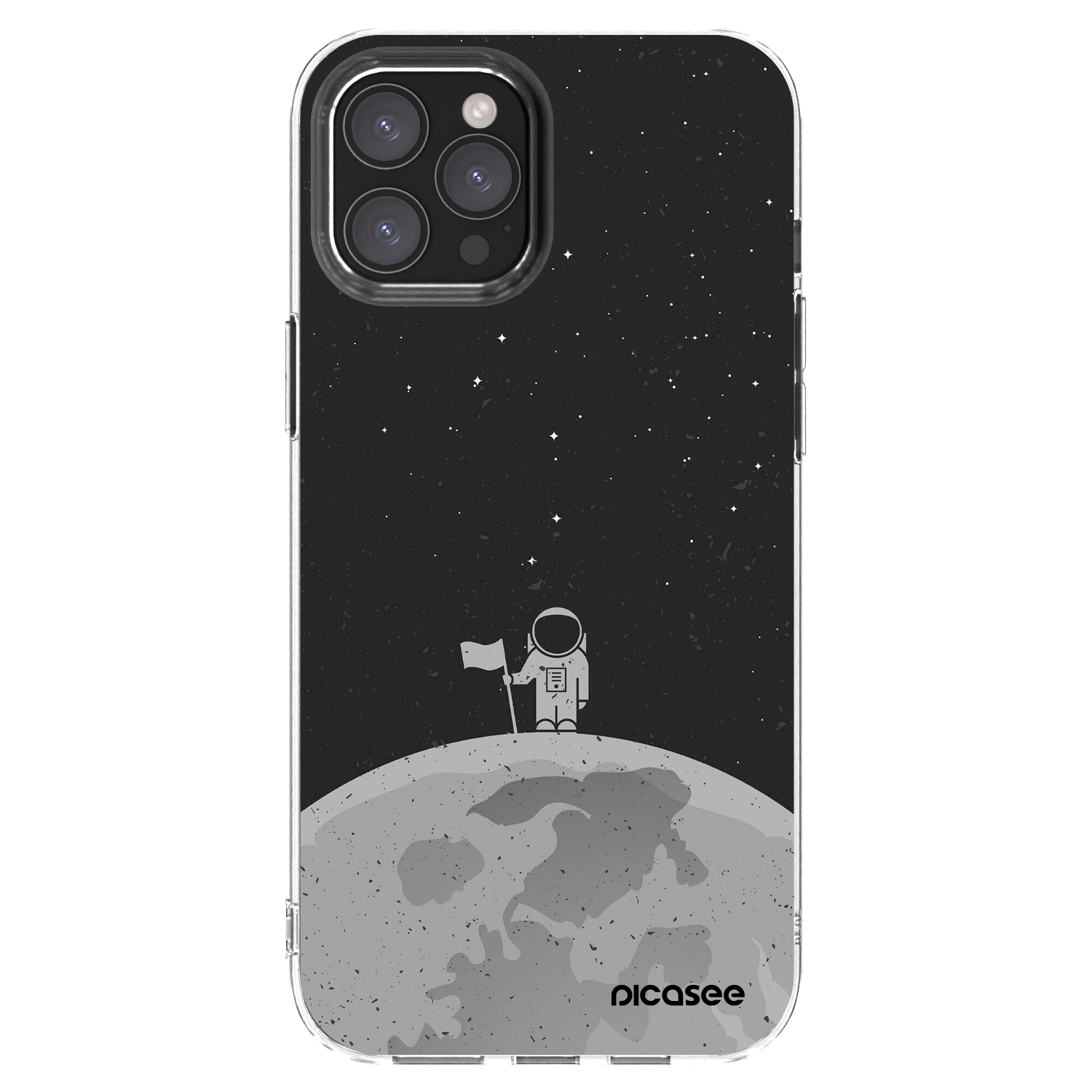 Picasee husă transparentă din silicon pentru Apple iPhone 12 Pro Max - Astronaut