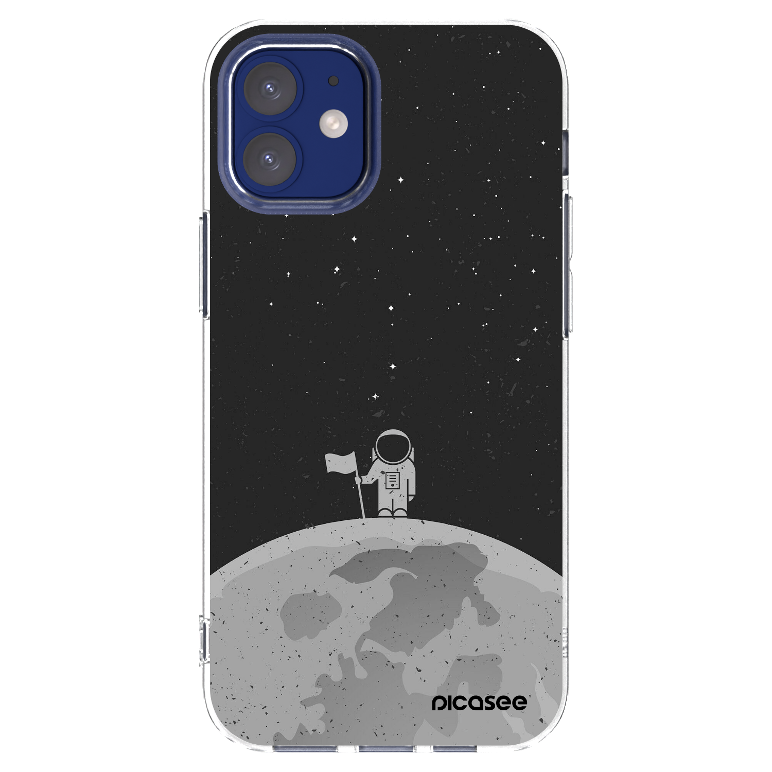 Picasee husă transparentă din silicon pentru Apple iPhone 12 mini - Astronaut