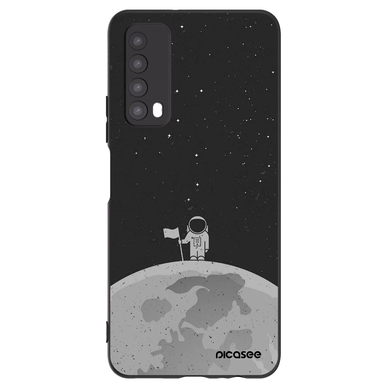 Picasee husă neagră din silicon pentru Huawei P Smart 2021 - Astronaut