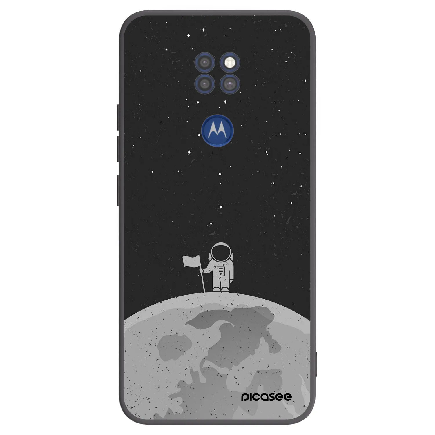 Picasee husă neagră din silicon pentru Motorola Moto G9 Play - Astronaut