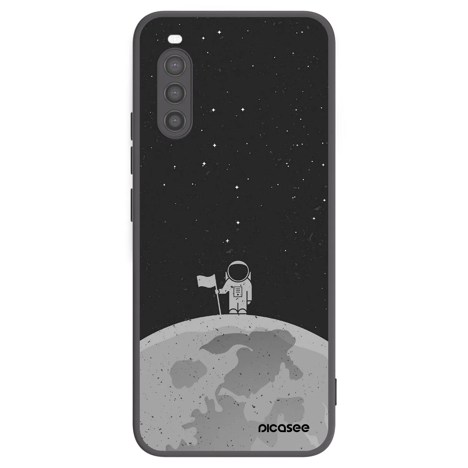 Picasee husă neagră din silicon pentru Sony Xperia 10 II - Astronaut