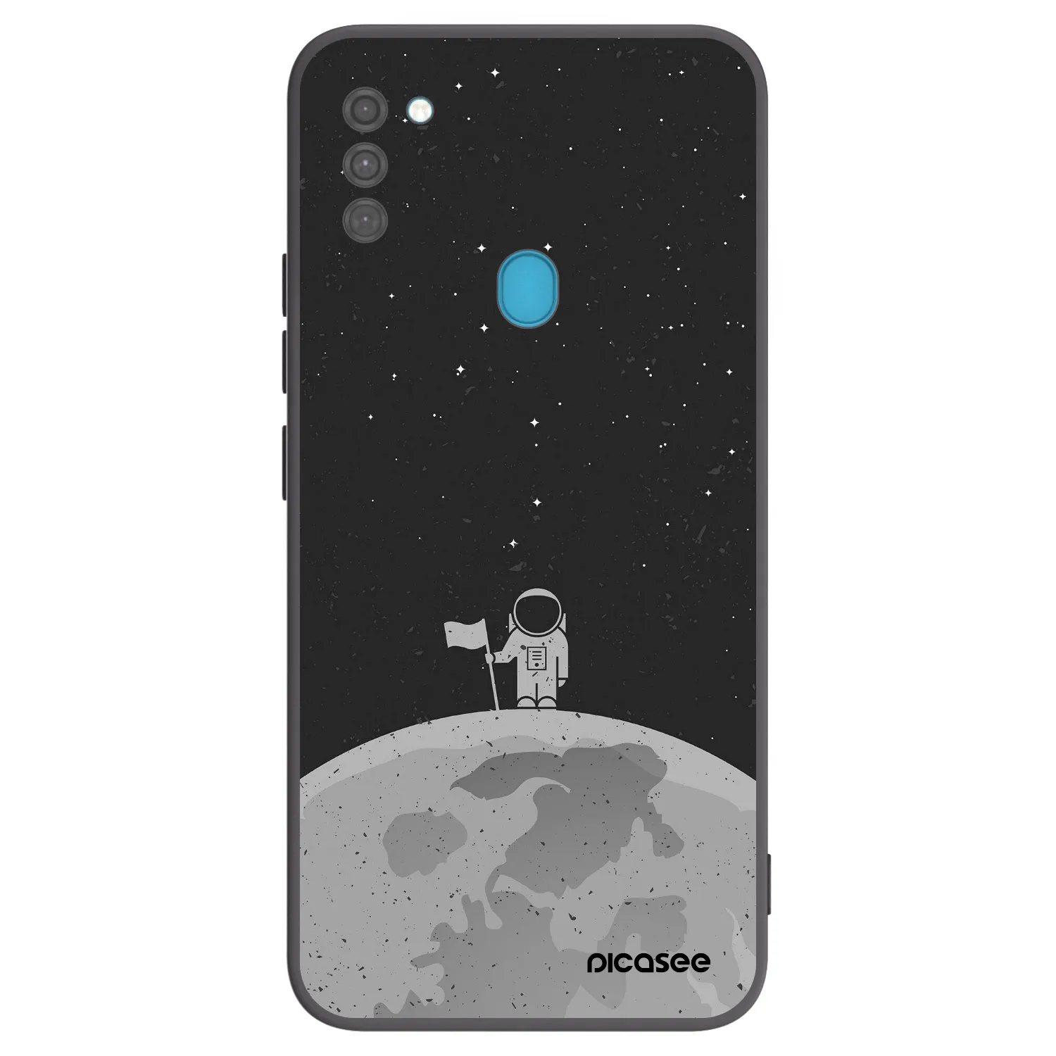 Picasee husă neagră din silicon pentru Samsung Galaxy M11 - Astronaut