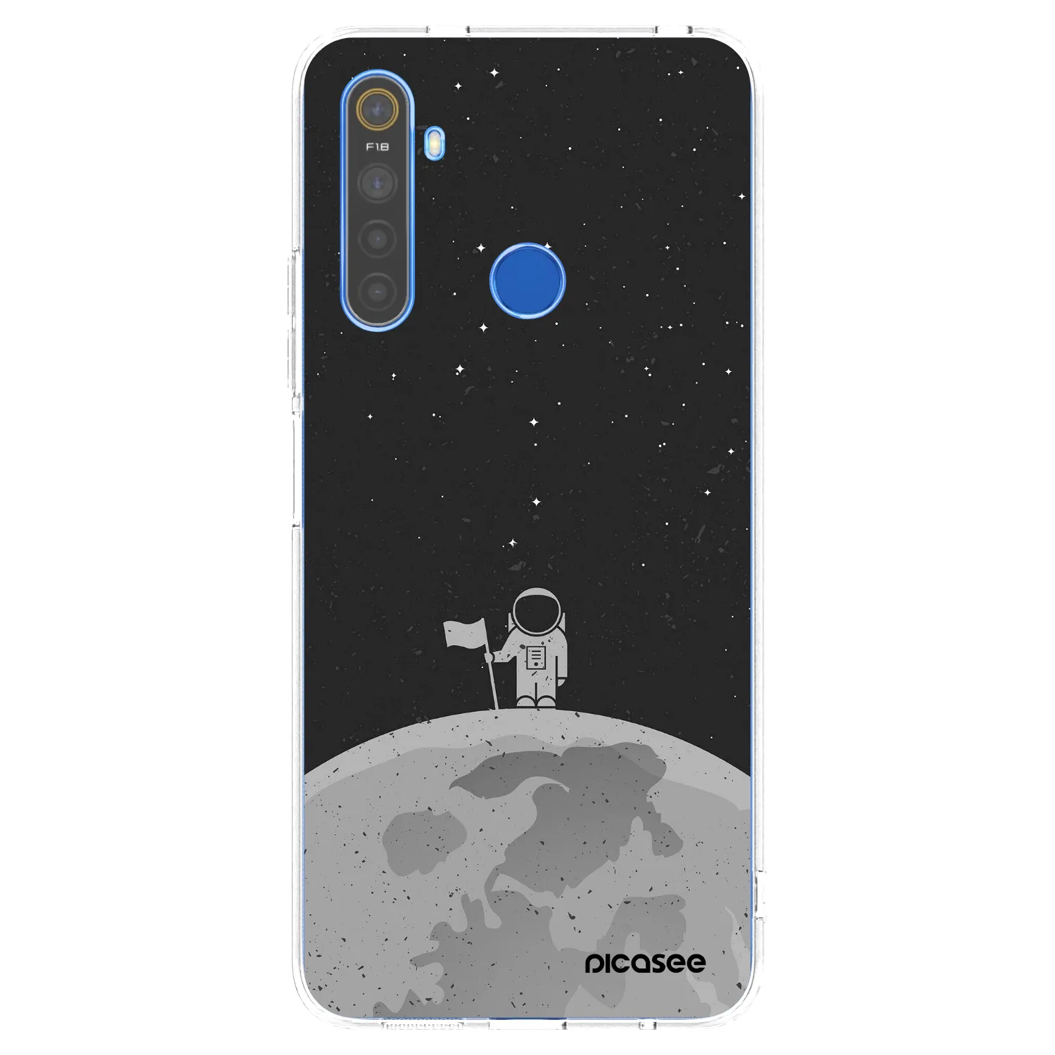 Picasee husă transparentă din silicon pentru Realme 5 - Astronaut