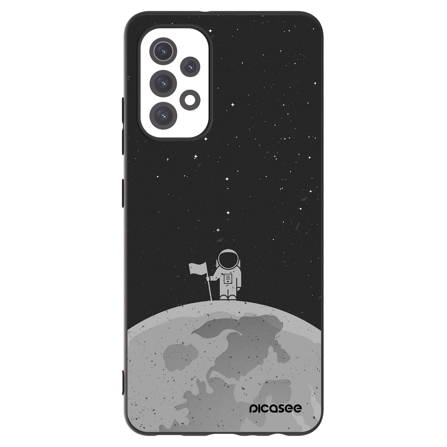 Picasee husă neagră din silicon pentru Samsung Galaxy A32 5G A326B - Astronaut