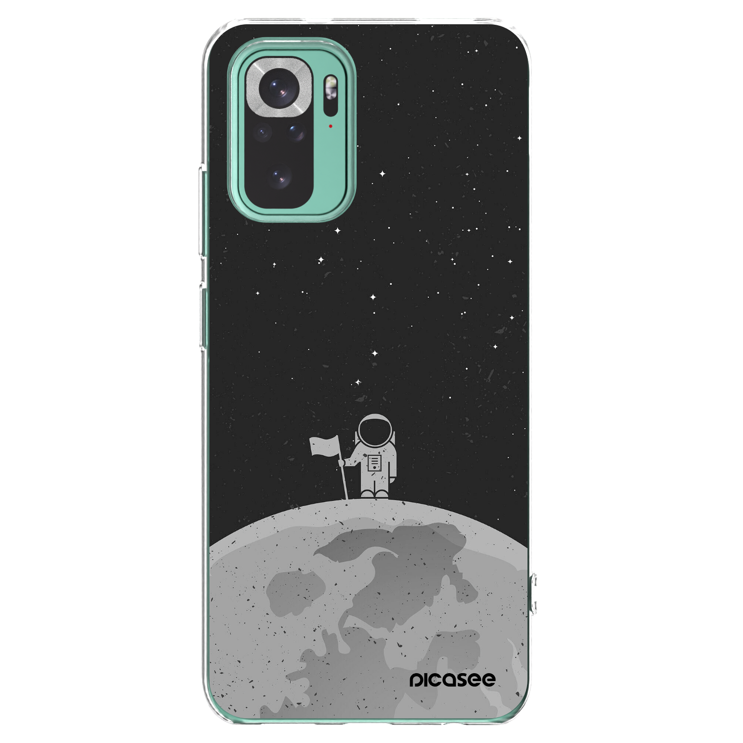 Picasee husă transparentă din silicon pentru Xiaomi Redmi Note 10 Pro - Astronaut
