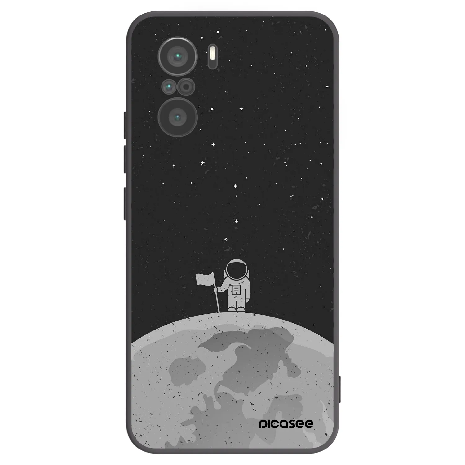 Picasee husă neagră din silicon pentru Xiaomi Poco F3 - Astronaut