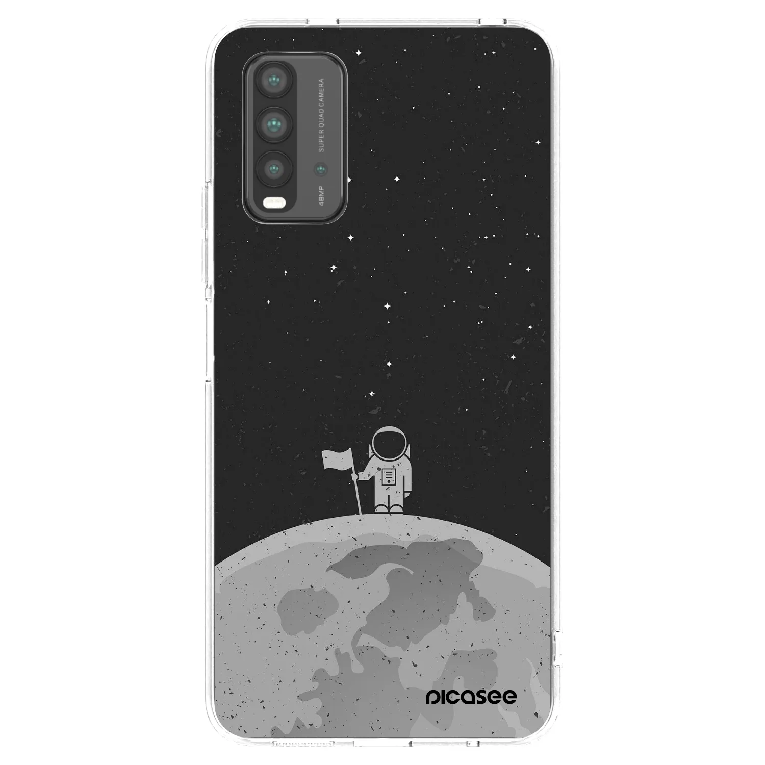 Picasee husă neagră din silicon pentru Xiaomi Redmi 9T - Astronaut