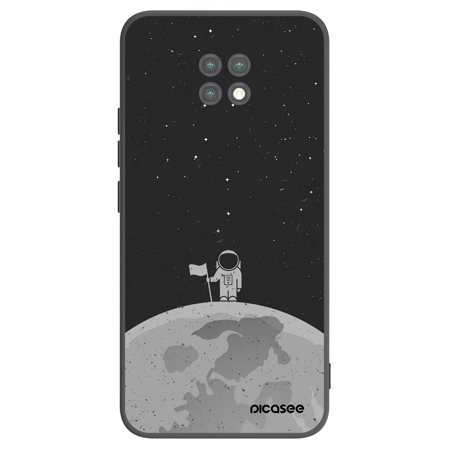 Picasee husă neagră din silicon pentru Xiaomi Redmi Note 9T - Astronaut