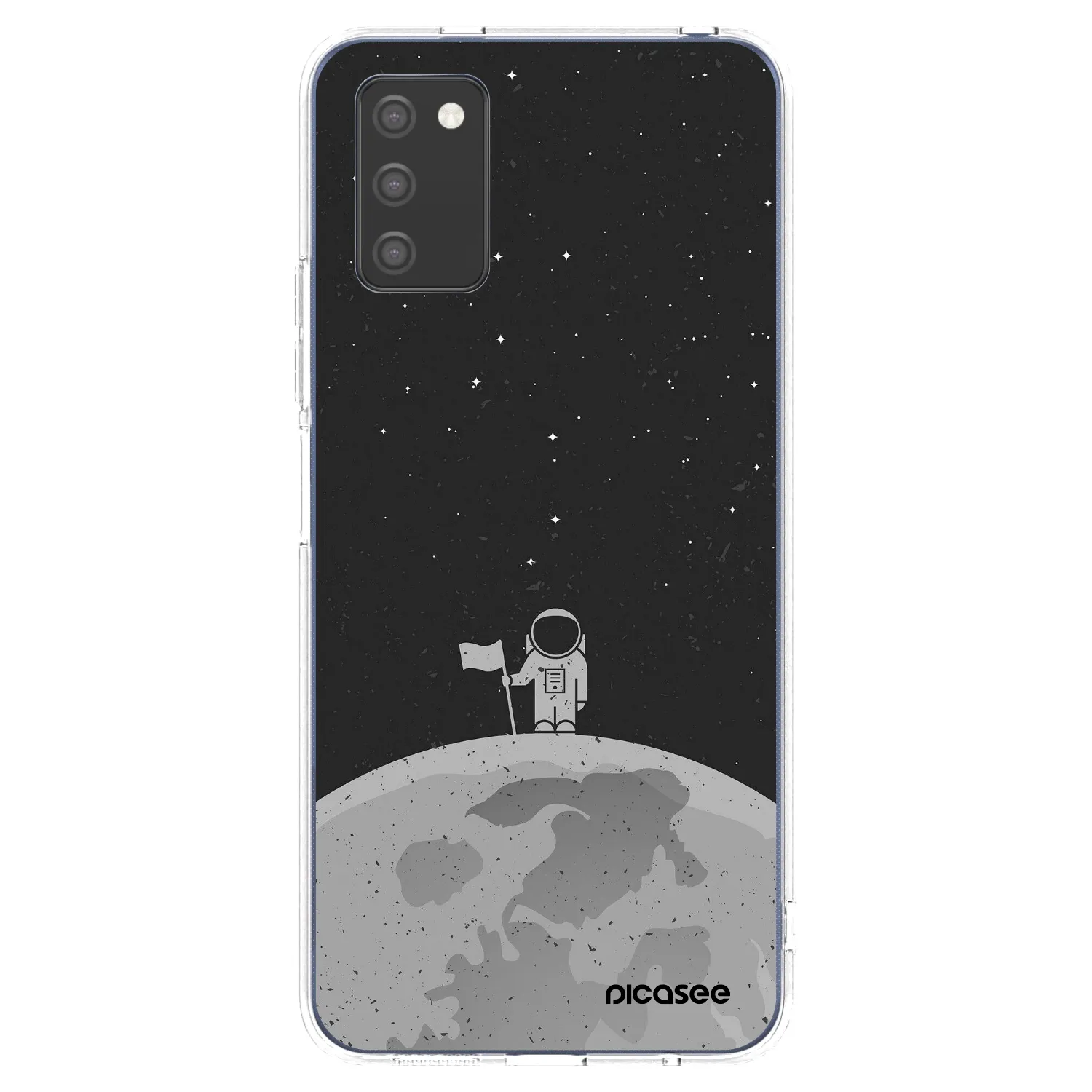 Picasee husă transparentă din silicon pentru Samsung Galaxy A03s A037G - Astronaut