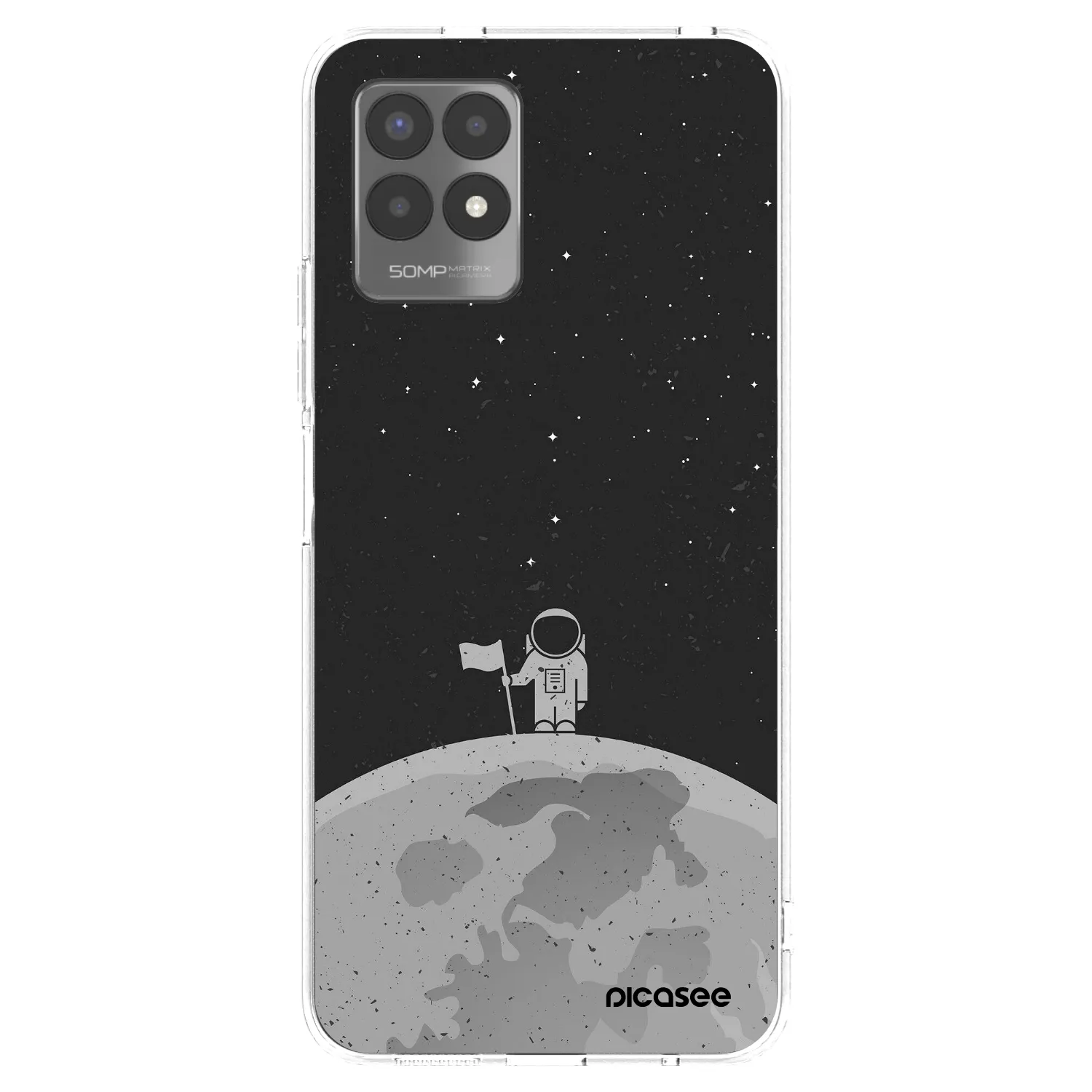 Picasee husă transparentă din silicon pentru Realme 8i - Astronaut