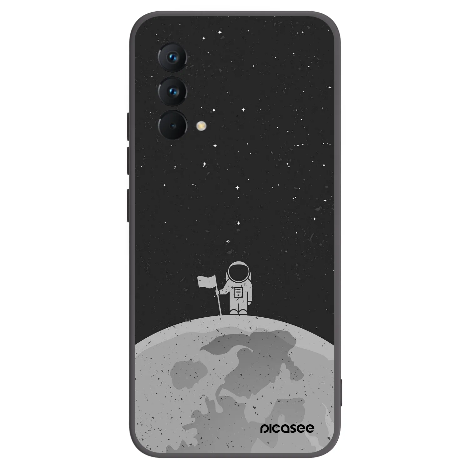 Picasee husă neagră din silicon pentru Realme GT Master Edition 5G - Astronaut