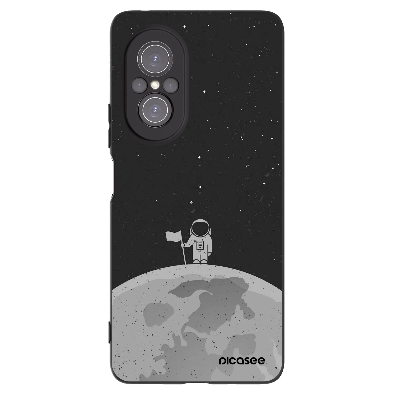 Picasee husă neagră din silicon pentru Huawei Nova 9 SE - Astronaut