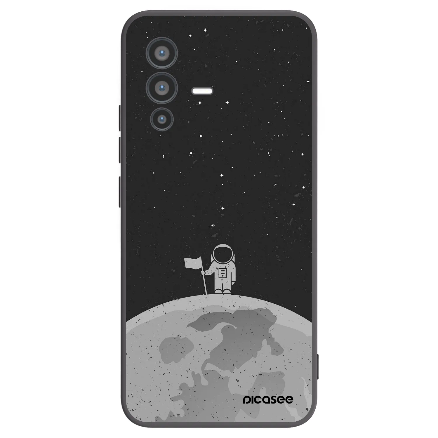 Picasee husă neagră din silicon pentru Vivo V23 5G - Astronaut