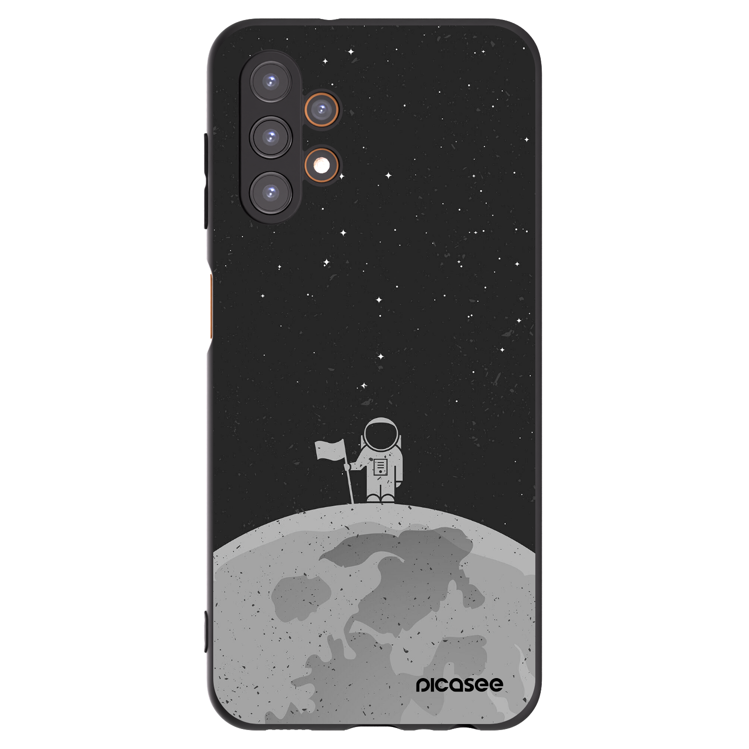 Picasee husă neagră din silicon pentru Samsung Galaxy A13 4G A135 - Astronaut