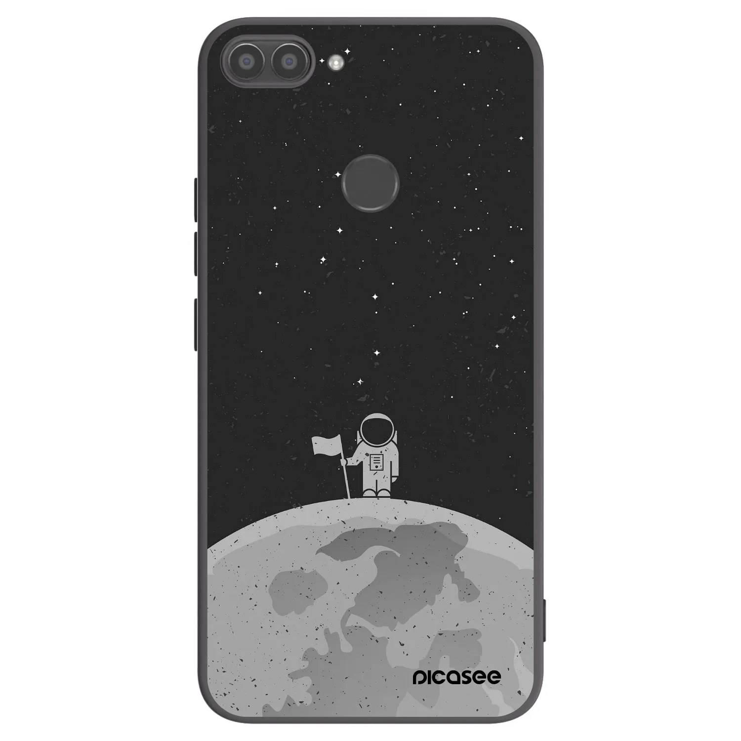 Picasee husă neagră din silicon pentru Huawei P Smart - Astronaut