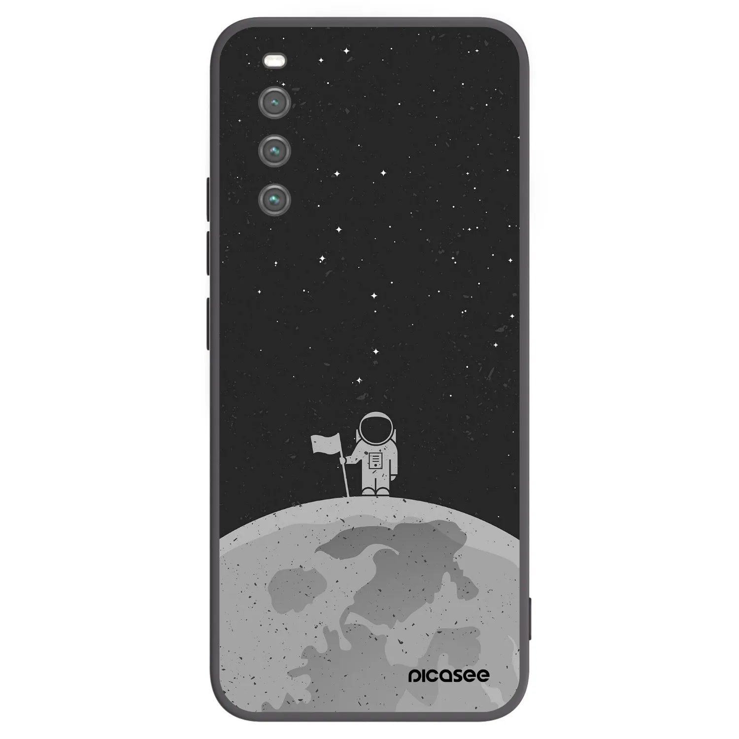 Picasee husă neagră din silicon pentru Sony Xperia 10 IV 5G - Astronaut