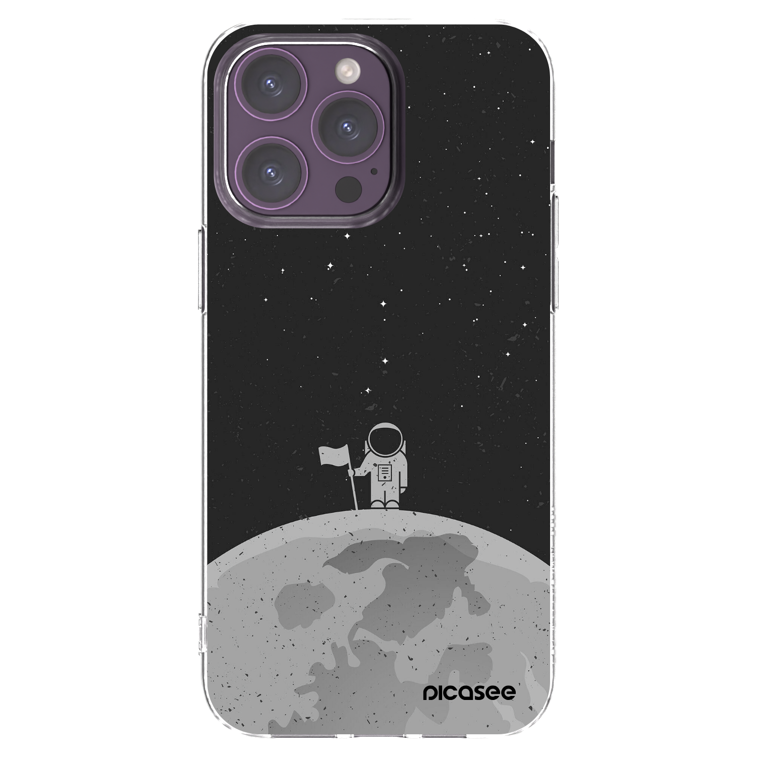 Picasee husă transparentă din silicon pentru Apple iPhone 14 Pro Max - Astronaut