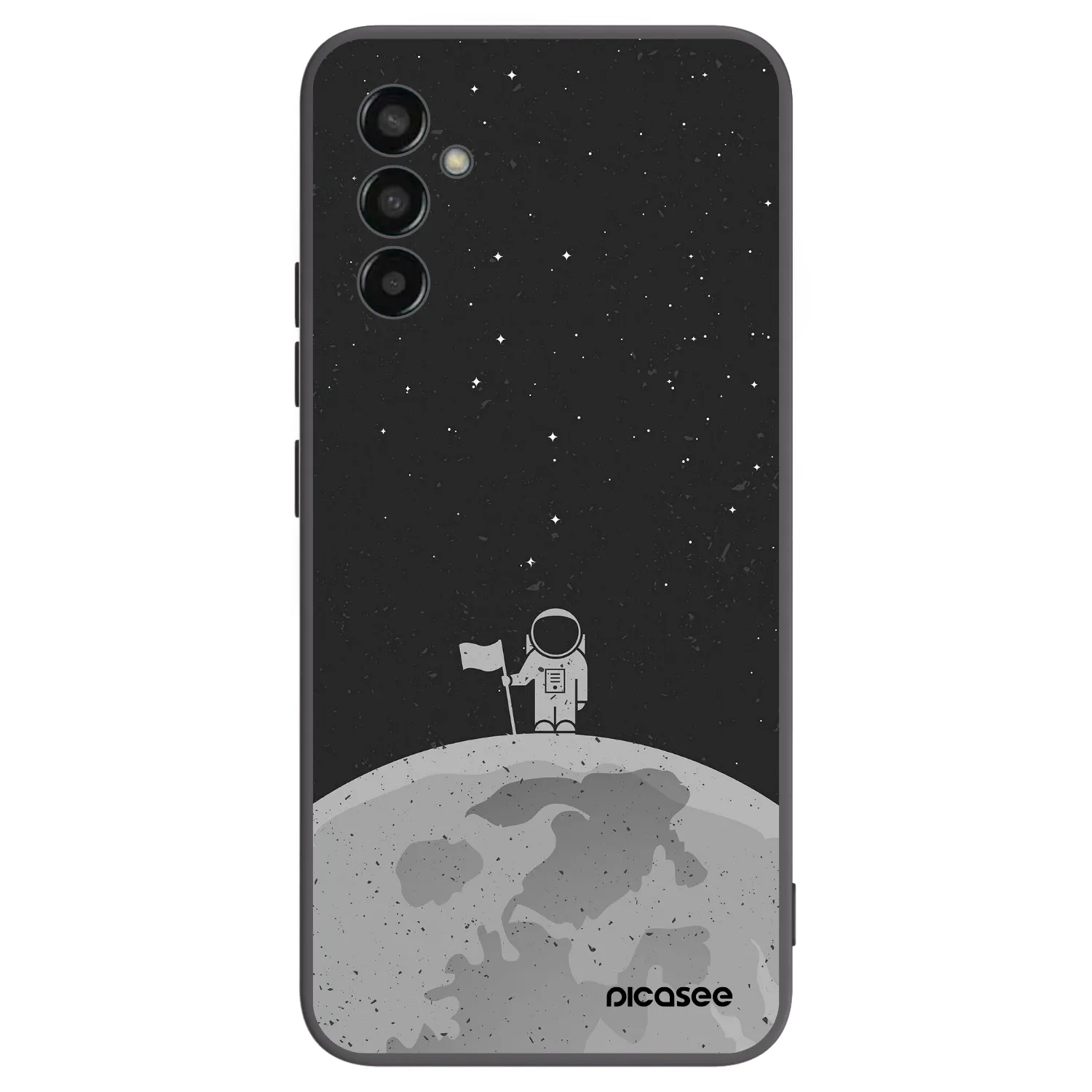 Picasee husă neagră din silicon pentru Samsung Galaxy M13 M135F - Astronaut