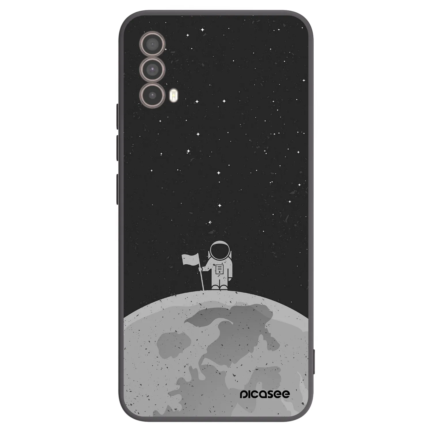 Picasee husă neagră din silicon pentru Motorola Moto E40 - Astronaut