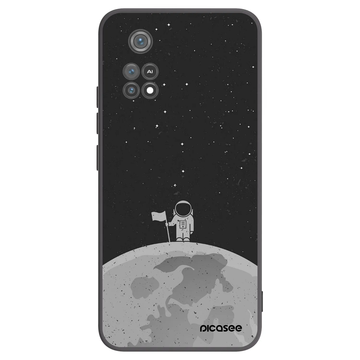 Picasee husă neagră din silicon pentru Xiaomi Poco M4 Pro - Astronaut