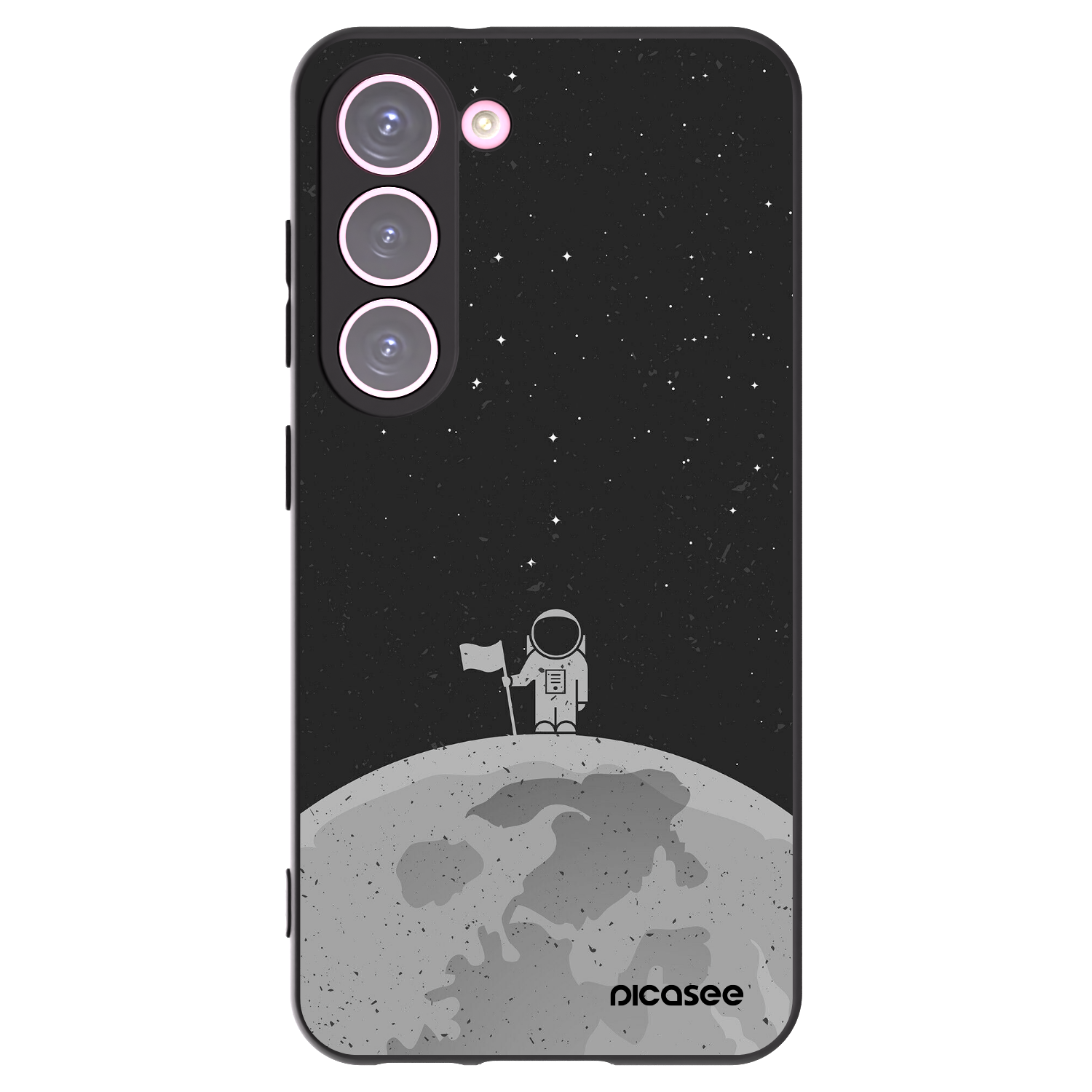 Picasee husă neagră din silicon pentru Samsung Galaxy S23 5G - Astronaut