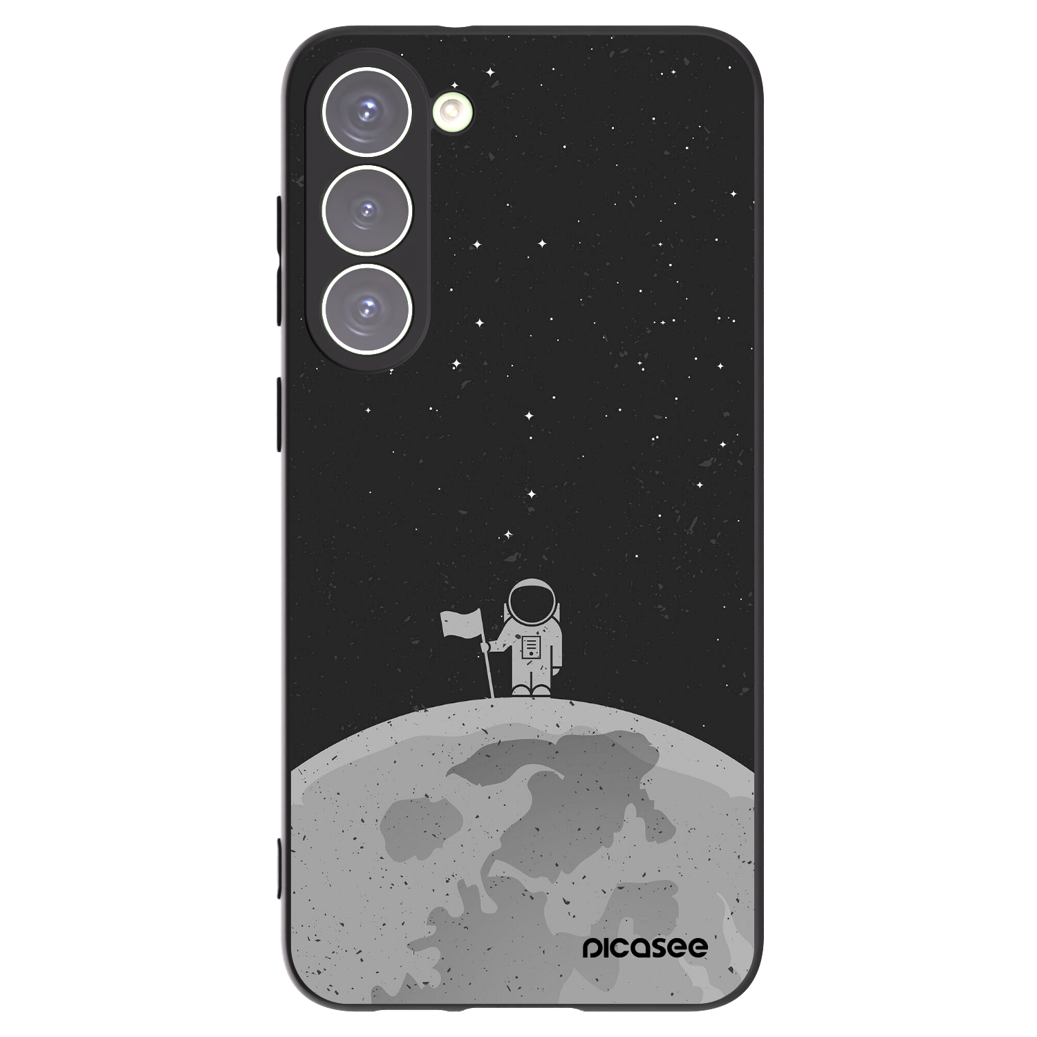 Picasee husă neagră din silicon pentru Samsung Galaxy S23+ 5G - Astronaut