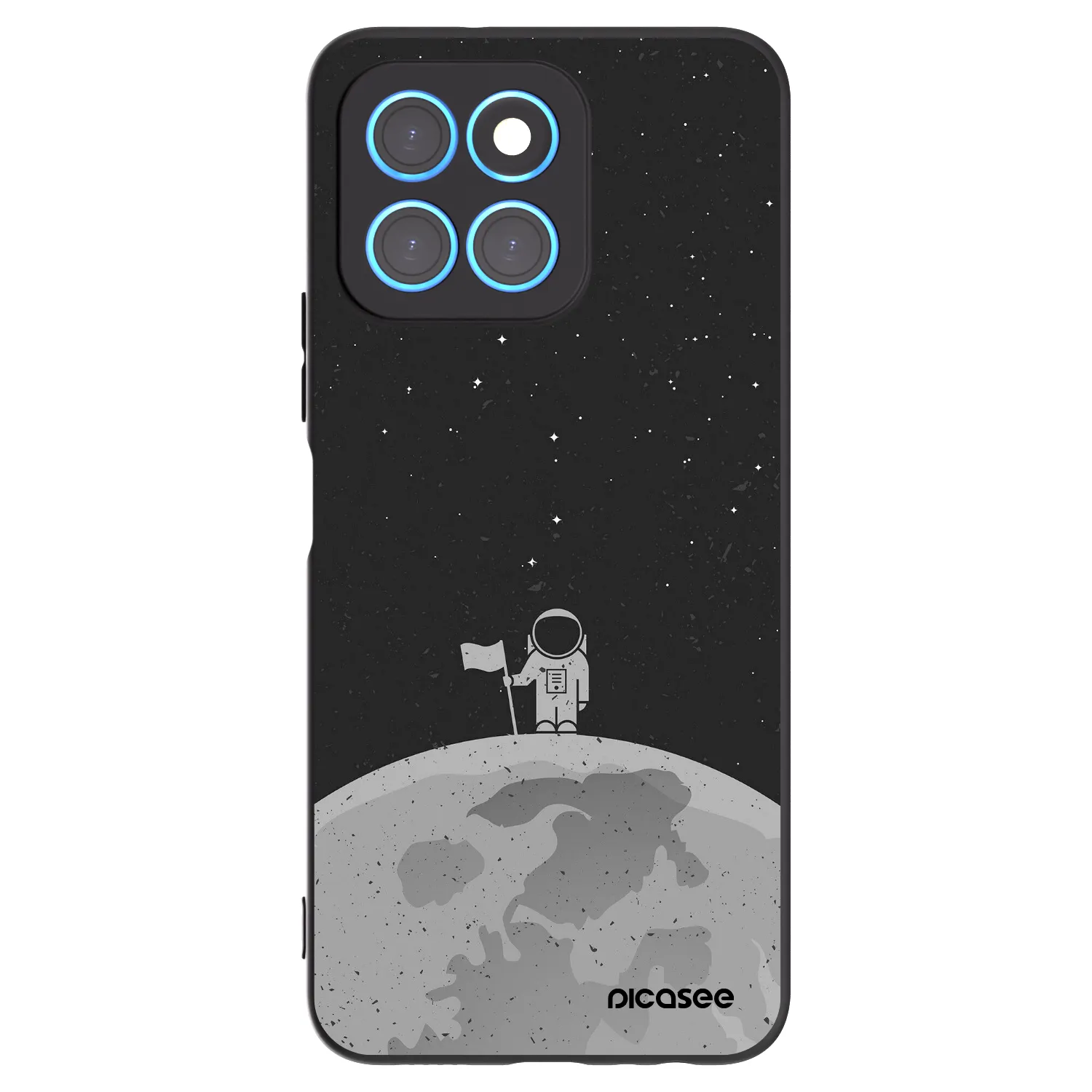 Picasee husă neagră din silicon pentru Honor X6 - Astronaut