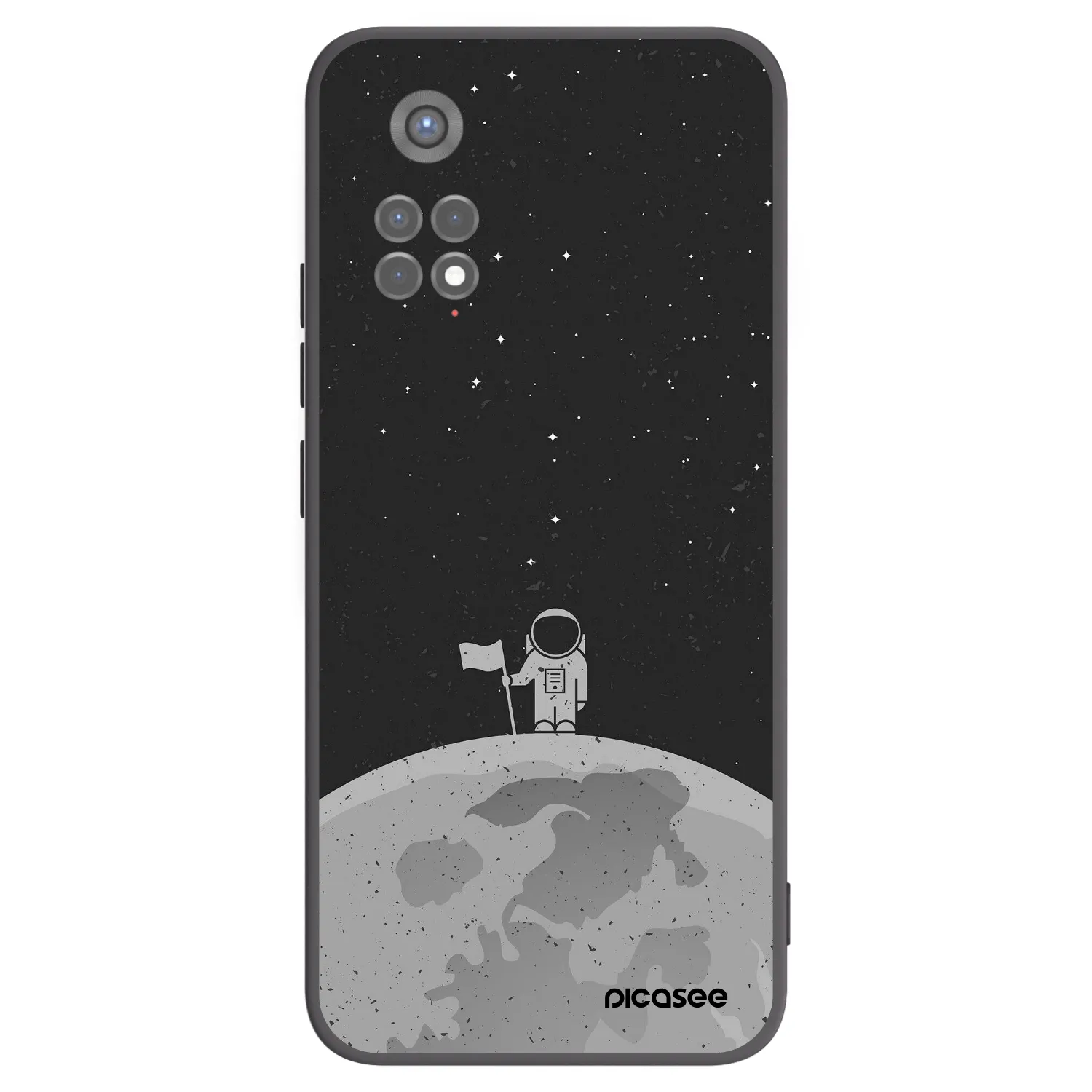 Picasee husă neagră din silicon pentru Xiaomi Redmi Note 11S 5G - Astronaut