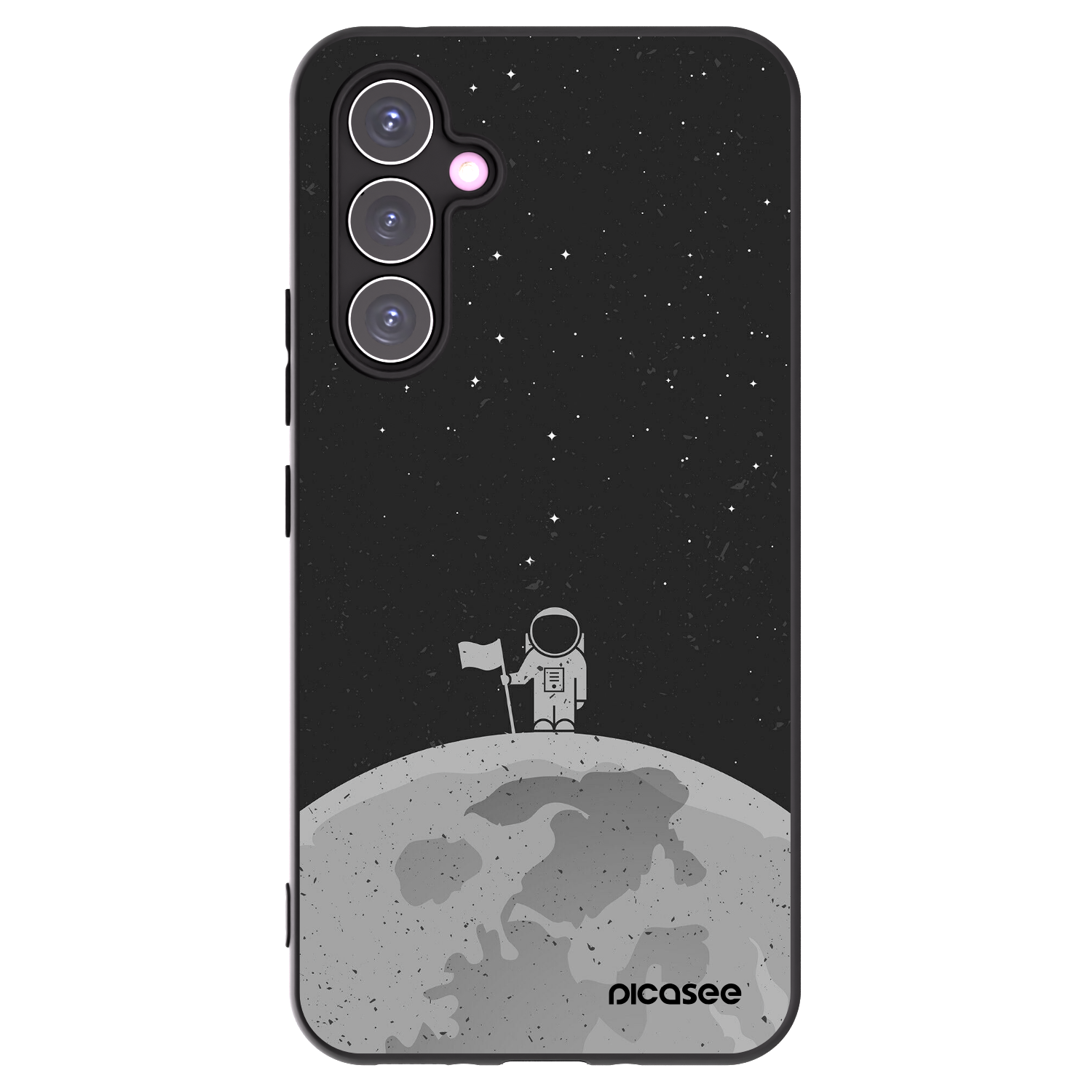 Picasee husă neagră din silicon pentru Samsung Galaxy A54 5G A546B - Astronaut