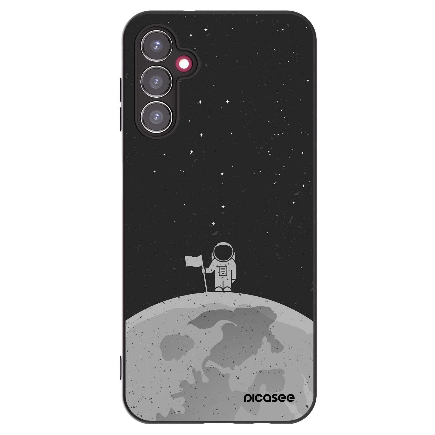 Picasee husă neagră din silicon pentru Samsung Galaxy A14 5G A146P - Astronaut